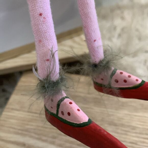 Dept 56 Patience Brewster Krinkles Red Poinsettia Fairy Figurine Ornament W/Box - Picture 13 of 17